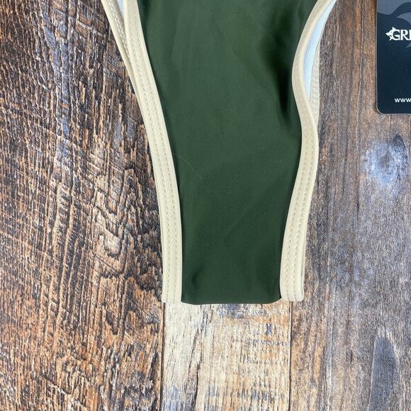 Grimfrost Women's Small Green String Bikini Bottoms - Picture 4 of 13